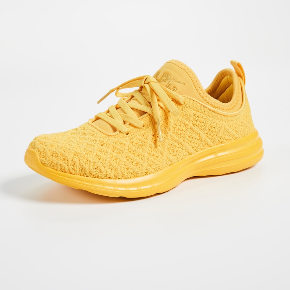 APL: ATHLETIC PROPULSION LABS - TechLoom Wave Yellow Knit Sneakers